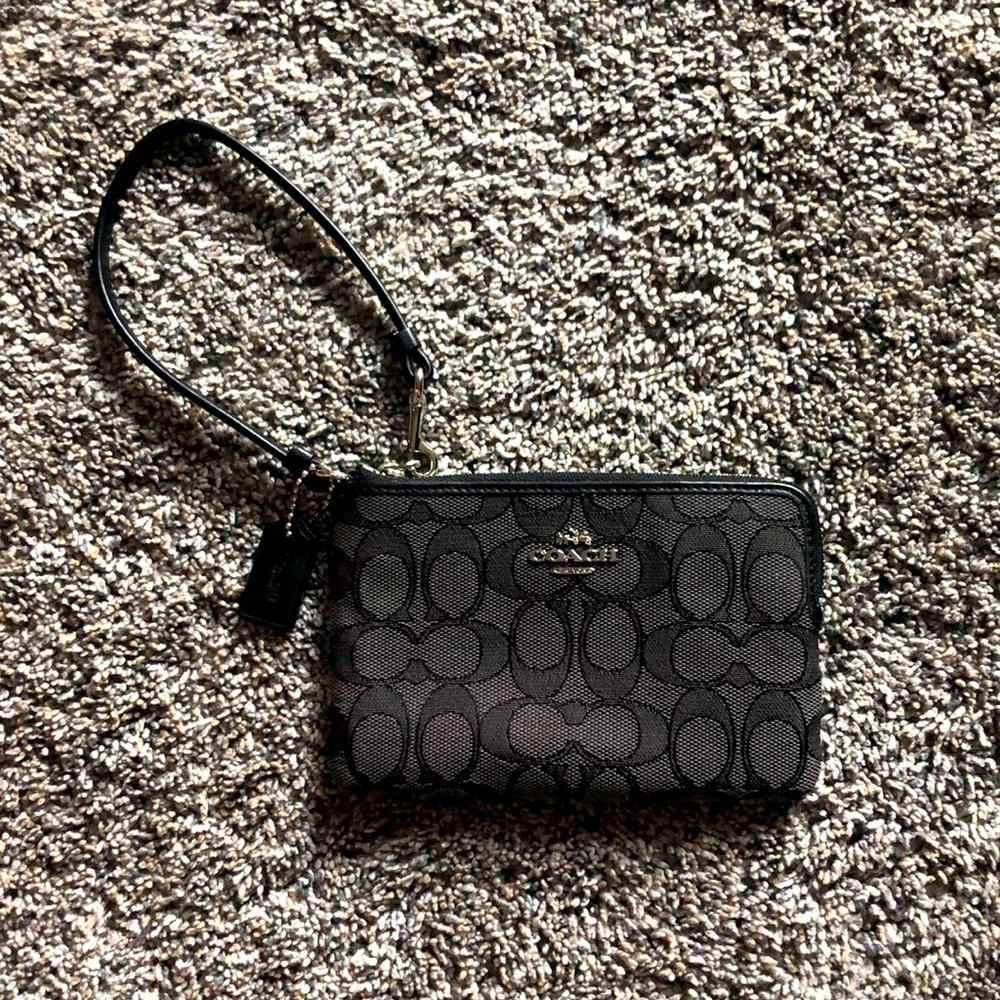 Small coach wristlet